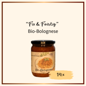 Fix und Fairtig - 14 Gläser Bio-Bolognese