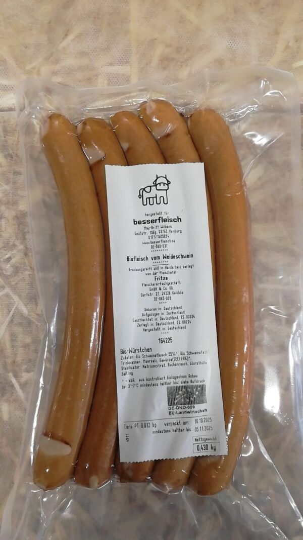 Bio-Wiener (Schwein) – Bild 2